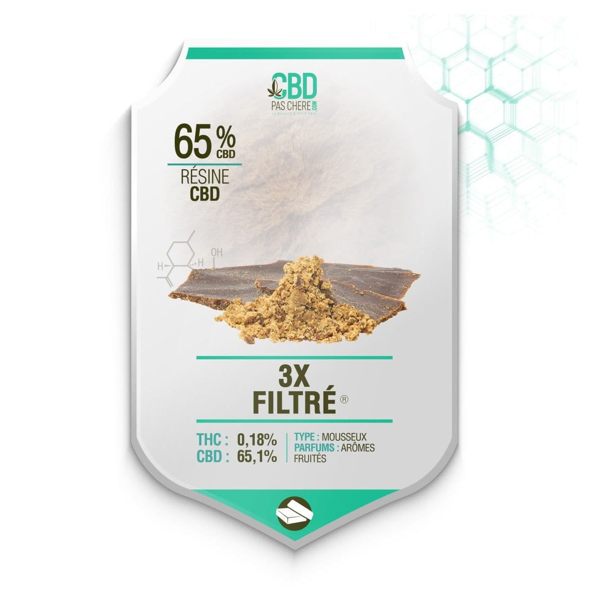 3X Filtré CBD 65.1% - Cbdpaschere