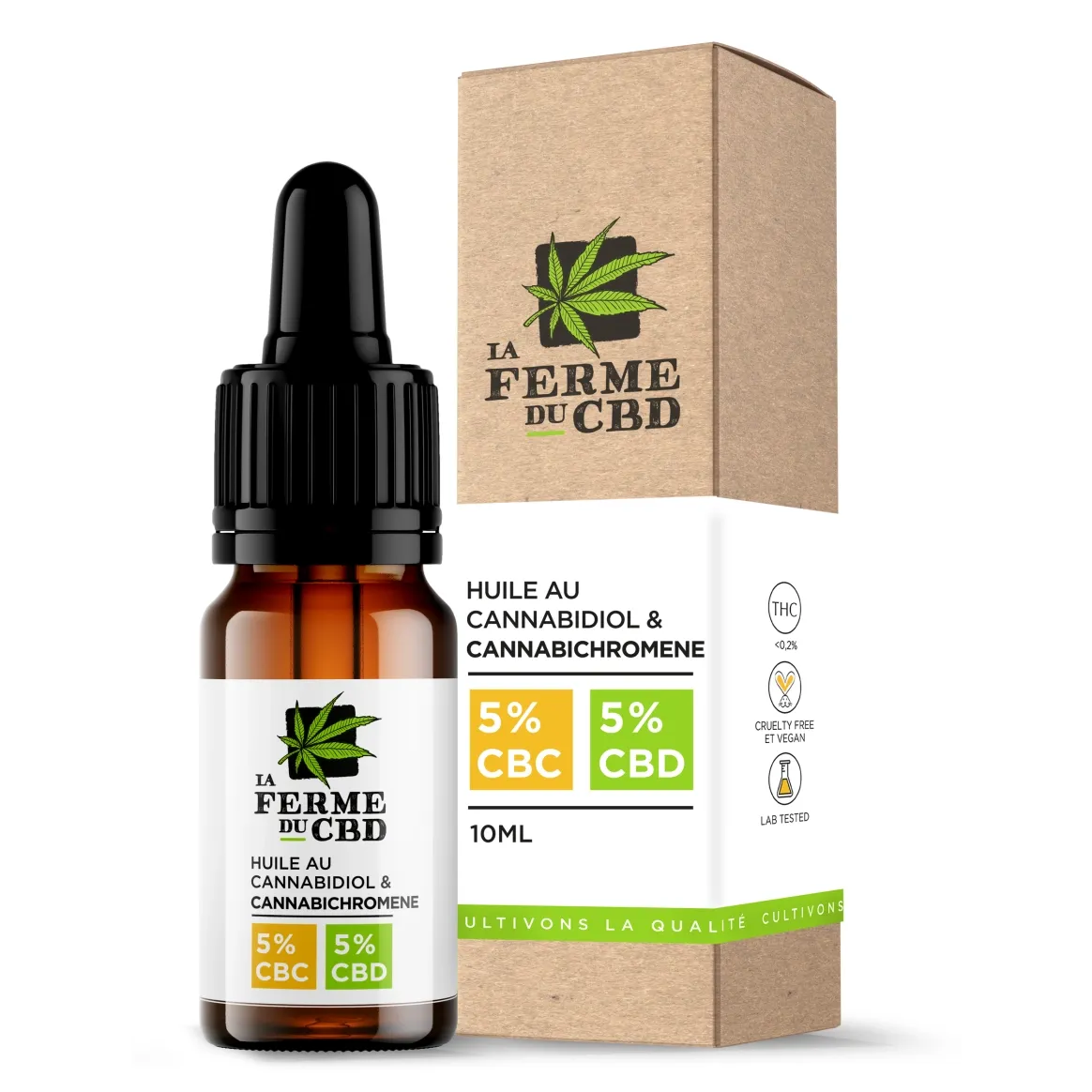 Huile CBC 5% CBD 5 - La Ferme du CBD