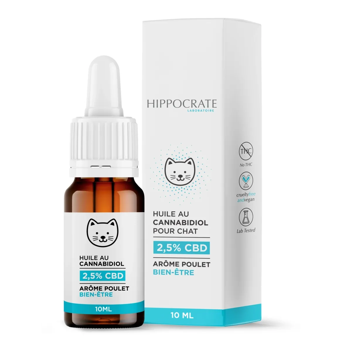 Huile pour chat CBD 2.5% - La Ferme du CBD