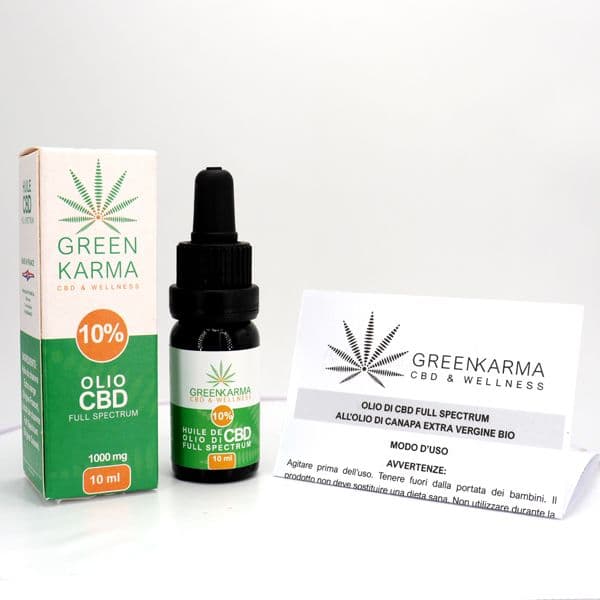 Huile Full Spectrum CBD 10% - Greenkarma