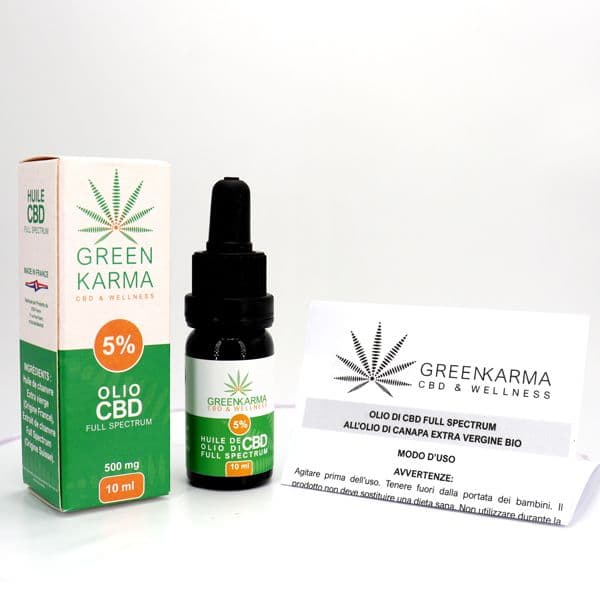 Huile Full Spectrum CBD 5% - Greenkarma