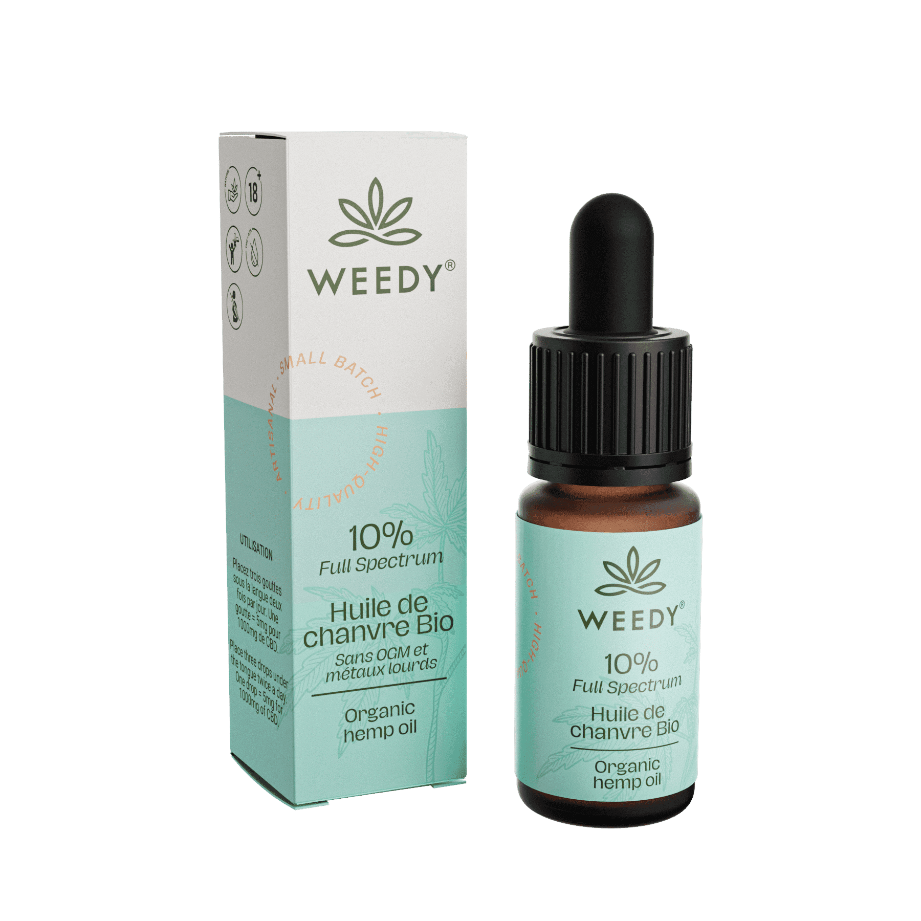 Huile de chanvre CBD 10% - Weedy