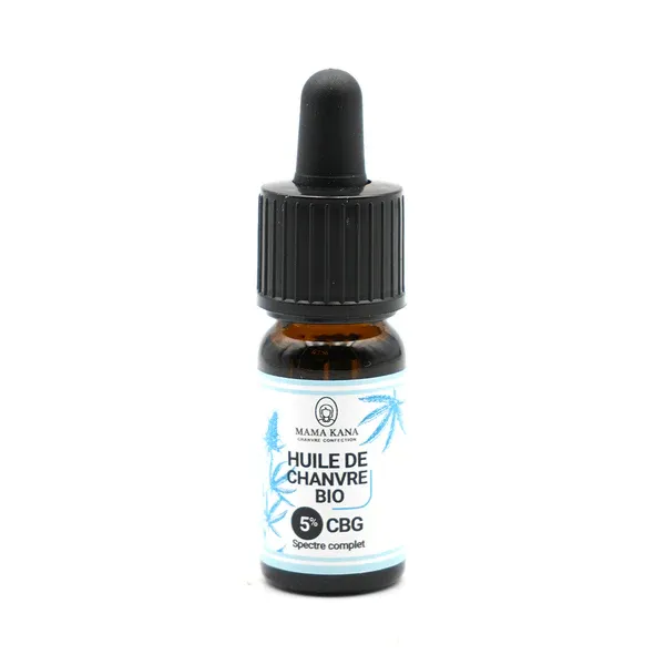 Huile de chanvre bio CBG CBD 5% - Mama Kana