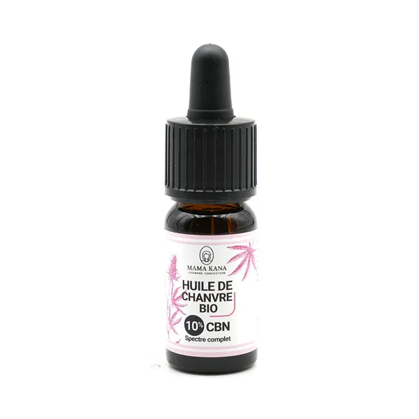 Huile de chanvre bio CBN 10% CBD 5% - Mama Kana