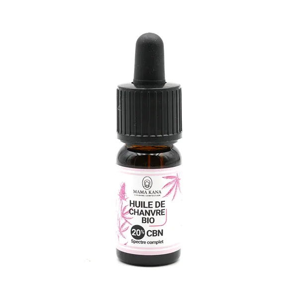 Huile de chanvre bio CBN 20% CBD 5% - Mama Kana