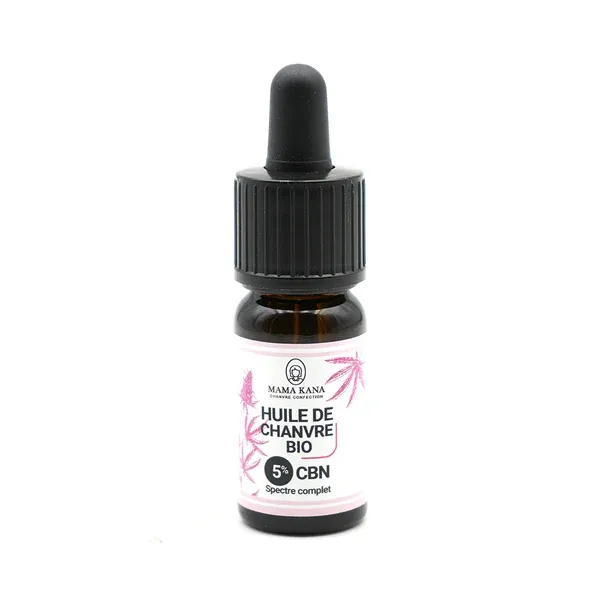 Huile de chanvre bio CBN 5% CBD 5% - Mama Kana