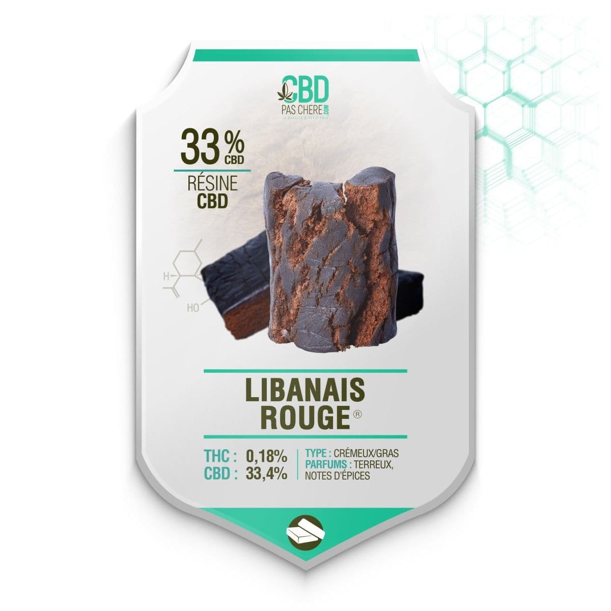 Libanais Rouge CBD 33.4 - Cbdpaschere