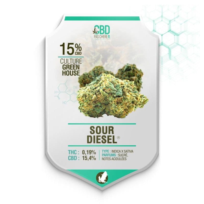 Sour Diesel CBD 15% -Cbdpaschere