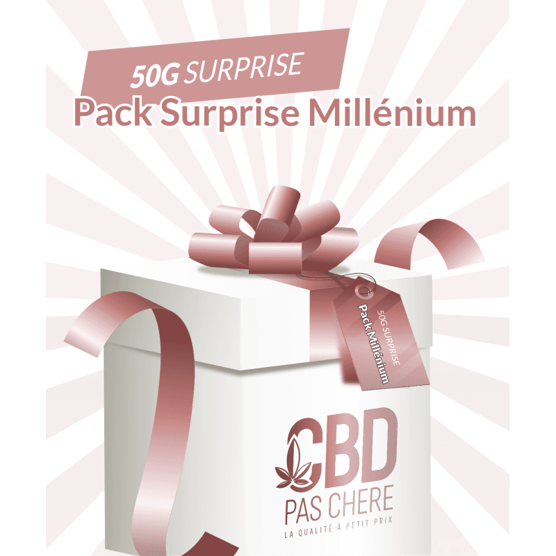 Pack Surprise 50g Millénium CBD - Cbdpaschere