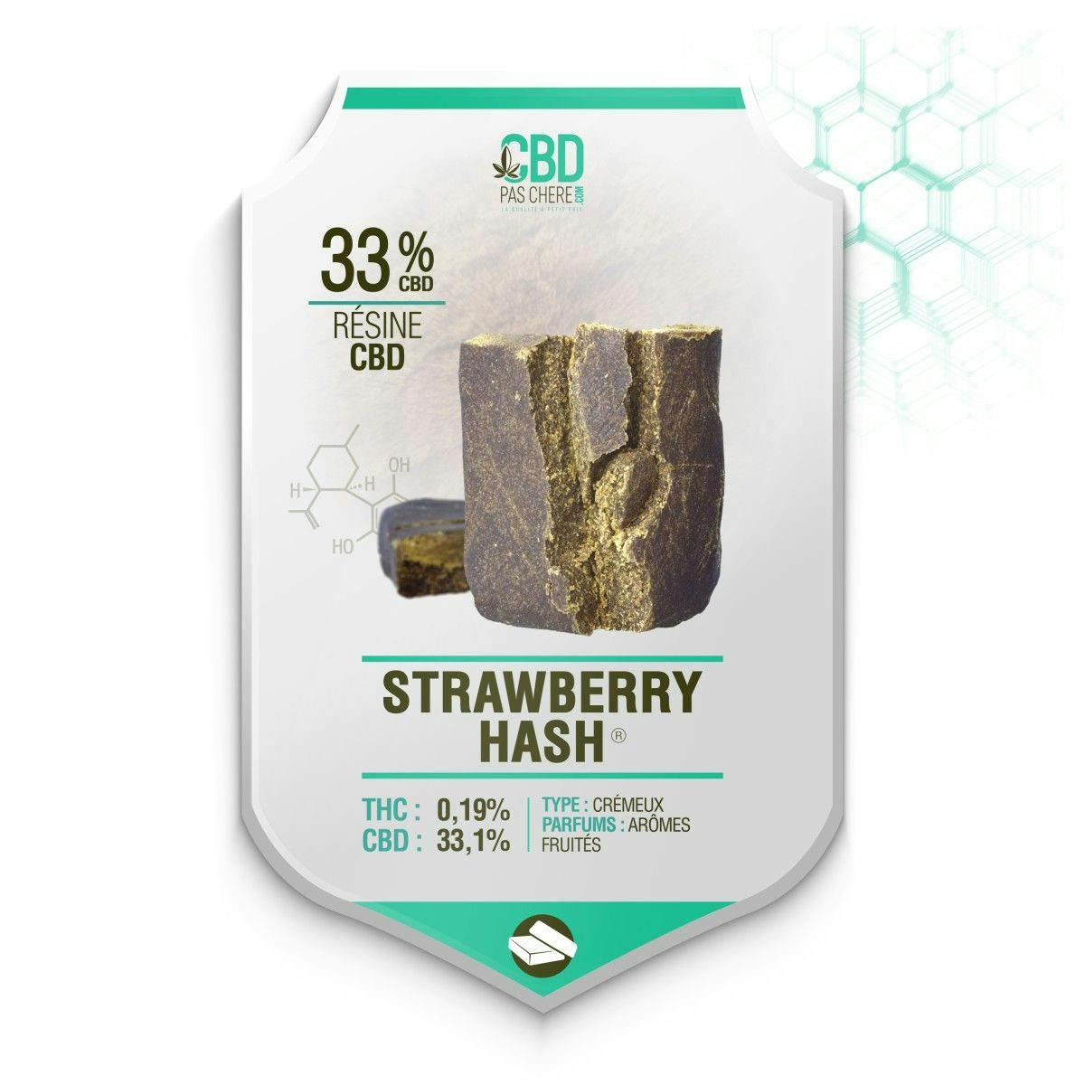 Strawberry Hasch CBD 33.1% - Cbdpaschere